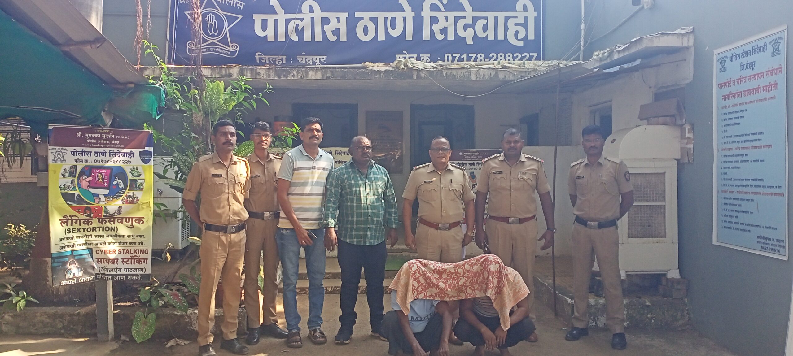 पेठगाव मध्ये घरघुती वादातून वडील आणि मजव्या भावाने केली लहान भावाला काठीने व कवेलूने मारहाण