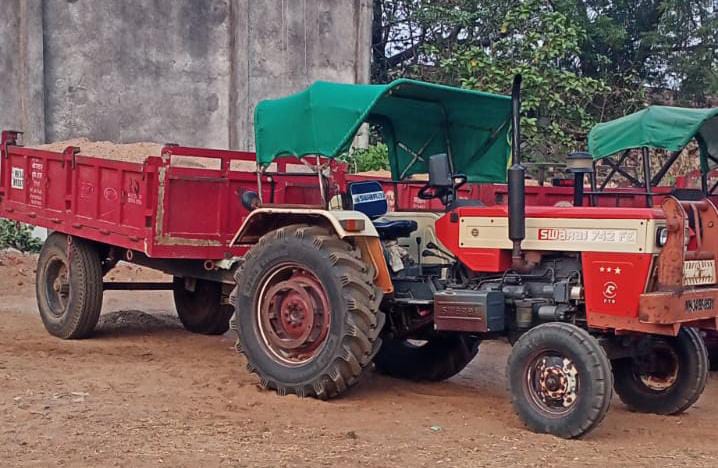 ◼️ चक्क रात्रीच्या सुमारास रेतीची खुले आम चोरी ◼️